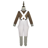 Kids Children Movie Wonka 2023 - Oompa White Set Outfits Cosplay Costume Halloween Carnival Suit